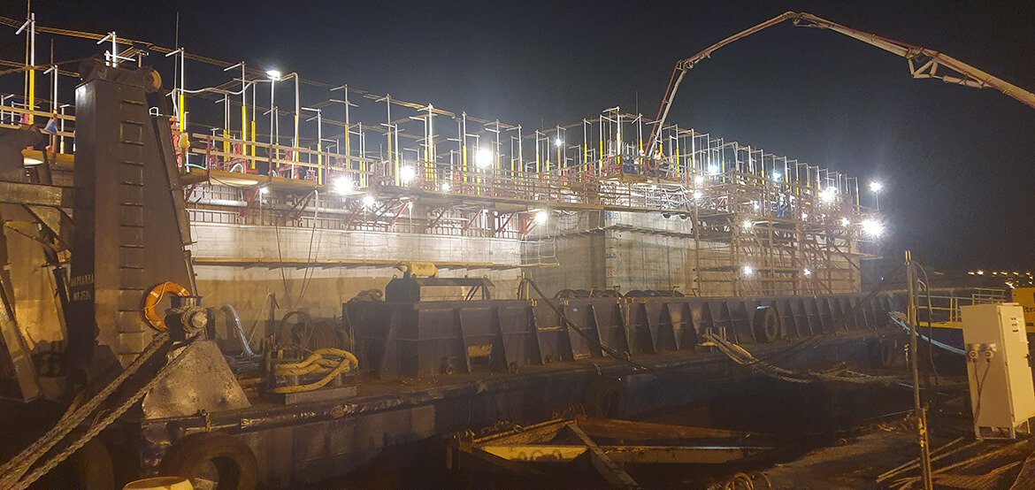 A Caisson Construction <br> at Pireaus Port 6