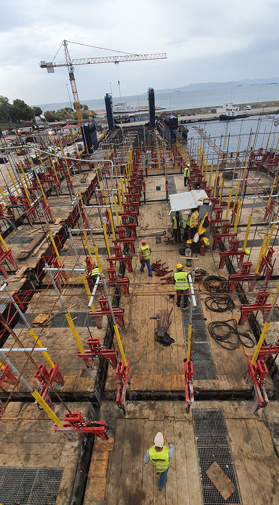 A Caisson Construction <br> at Pireaus Port 4