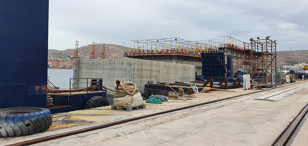 A Caisson Construction <br> at Pireaus Port 5
