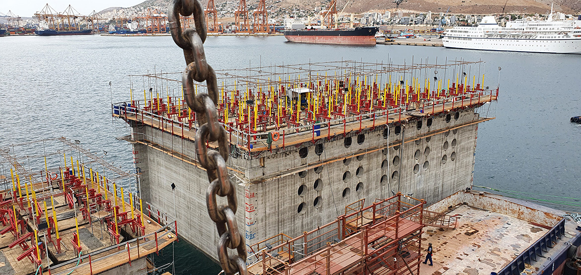 A Caisson Construction <br> at Pireaus Port 3